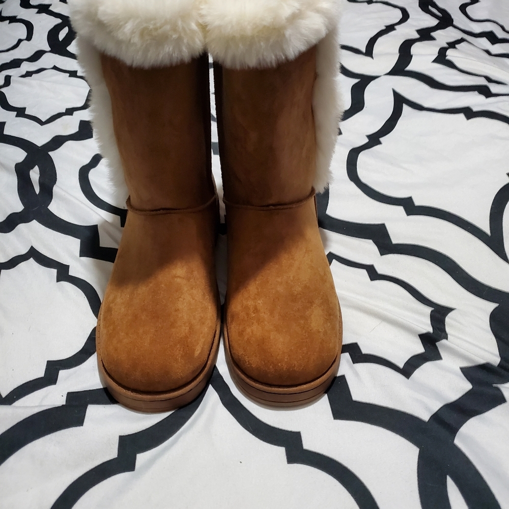 Suede winter boots